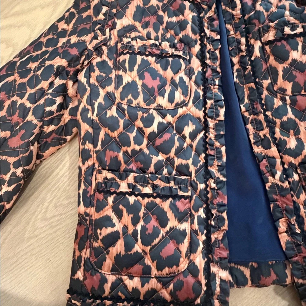 J. Crew Animal Print Quilted Jacket - Picture 3 of 6